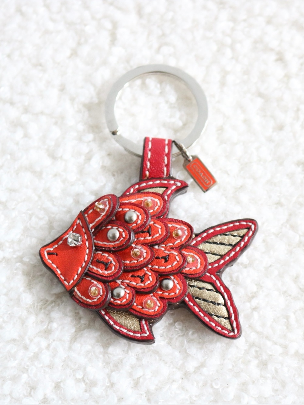Vintage Coach Koi Fish Keychain/Bag Charm